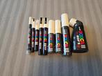 Nieuwe 9 Stiften Posca Wit, Hobby en Vrije tijd, Nieuw, ..., Ophalen of Verzenden, ...