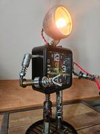 Robotlamp - Handgemaakt & Uniek!, Nieuw, Ophalen of Verzenden, Minder dan 100 cm, Industrieel