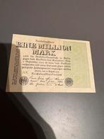 Duits hyperinflatie bankbiljet,1.000.000 Mark 1923 Origineel, Verzenden, Buitenland, Bankbiljetten