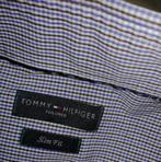 Tommy Hilfiger slim fit overhemd 41, Kleding | Heren, Overhemden, Blauw, Tommy Hilfiger, Ophalen of Verzenden, Zo goed als nieuw