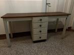 vintage houten bureau (opknapper), Huis en Inrichting, Ophalen, Gebruikt, Bureau