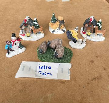6 figuren kerstdorp intratuin beschikbaar voor biedingen
