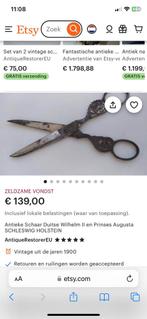 Antieke schaar, Antiek en Kunst, Ophalen of Verzenden