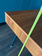 Bureau - Houten Blad,zwarte metalen Poten, Huis en Inrichting, Bureaus, Ophalen, Gebruikt, Bureau