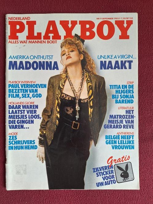 PLAYBOY 1985 (NL) - MADONNA, Verzamelen, Tijdschriften, Kranten en Knipsels, Tijdschrift, Nederland, 1980 tot heden, Verzenden