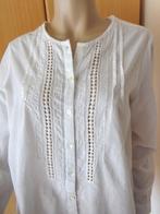 SAINT TROPEZ witte lange blouse met borduursel S, Gedragen, Saint Tropez, Wit, Maat 36 (S)