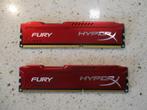 KINGSTON 4GB Module Hyperx Fury Red DDR3, Computers en Software, RAM geheugen, Verzenden, Gebruikt, DDR3, Desktop