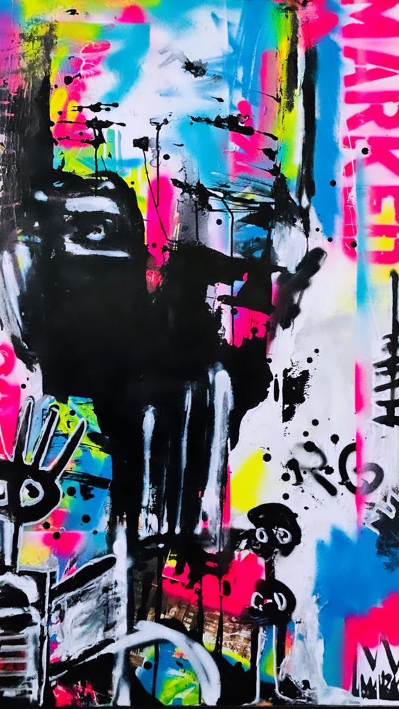 MK-87, Antiek en Kunst, Kunst | Schilderijen | Modern, Ophalen of Verzenden