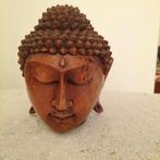 Massief houten Boeddha Hoofd, Ophalen of Verzenden
