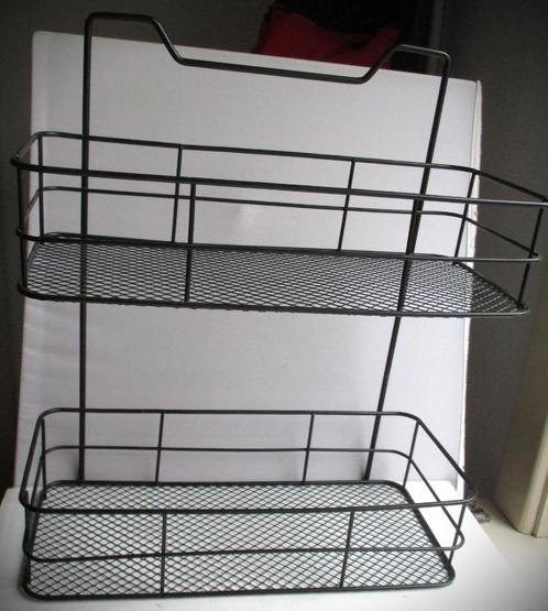 Deurrek Jill~Zwart Metalen wandrekje~Snuisterijen plantjes, Huis en Inrichting, Woonaccessoires | Overige, Zo goed als nieuw, Ophalen of Verzenden