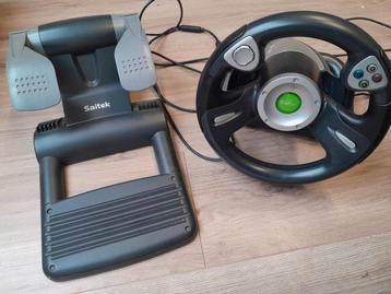 Xbox (1st gen) Saitek stuur en pedalen beschikbaar voor biedingen
