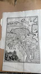 Antieke landkaart Groningen en ommelanden, Antiek en Kunst, Kunst | Etsen en Gravures, Ophalen of Verzenden