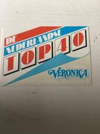 Sticker De Nederlandse Top 40 Veronica, Verzamelen, Verzenden, Zo goed als nieuw, Film, Tv of Omroep