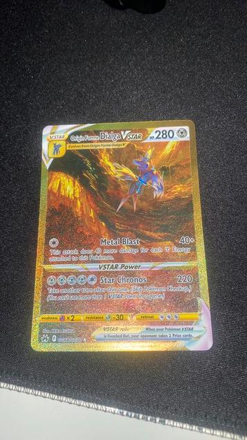 Pokemon kaart origin forme dialga vstar goud beschikbaar voor biedingen