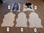 Vacht Vachtje Schapenvacht Koeienvacht Vloer Kleed NIEUW, Huis en Inrichting, 50 tot 100 cm, Nieuw, Crème, Rechthoekig