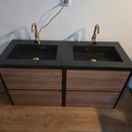 Badkamermeubel Tiger Karlo 120 cm ( zwart/eiken )., Ophalen, 100 tot 150 cm, Nieuw, Minder dan 100 cm