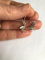 Flamingo oorbellen, Ophalen of Verzenden, Nieuw, Zilver, Hangers