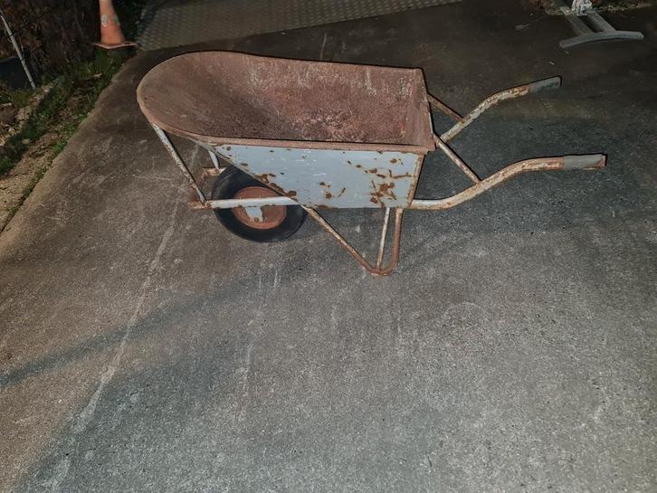 Antieke Kruiwagen - Functioneel & Charmant!, Tuin en Terras, Kruiwagens, Gebruikt, Handmatig, Eenwielig, Ophalen of Verzenden