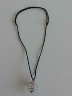 MiYu Magic stones ketting met bergkristal, Zwart, Ophalen of Verzenden, Zo goed als nieuw, Met edelsteen