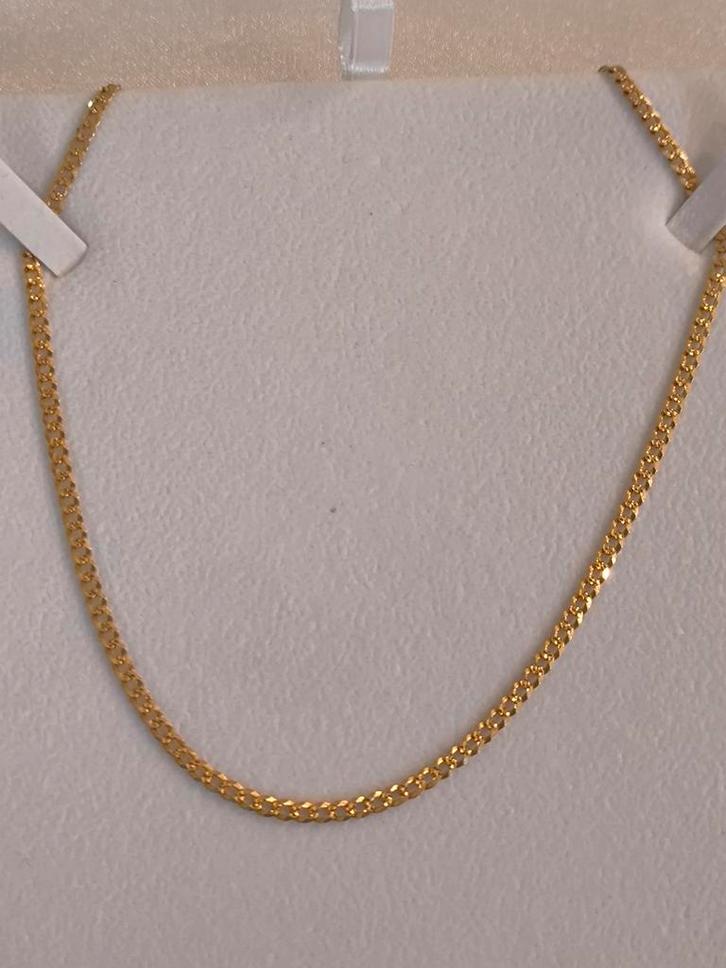 Gouden ketting 14 karaat 585, Sieraden, Tassen en Uiterlijk, Kettingen, Zo goed als nieuw, Goud, Goud, Ophalen of Verzenden