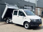 Volkswagen Transporter 2.0 TDI L2H1 DC Euro 6 Pick up Kipper, Auto's, Voorwielaandrijving, 15 km/l, Gebruikt, 4 cilinders