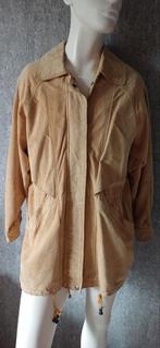 Vintage Dames leren jas maat 42 Leer Nieuwstaat, Verzenden, Zo goed als nieuw, Maat 42/44 (L), Beige