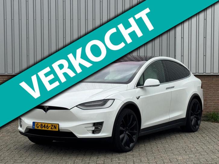 Tesla Model X Long Range Raven 6-persoons LEES TEKST, Auto's, Tesla, Bedrijf, Te koop, Model X, 4x4, ABS, Achteruitrijcamera, Airbags