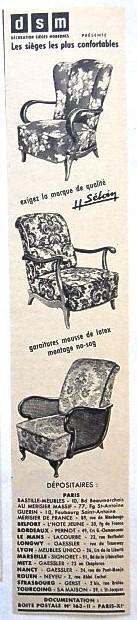 12 vintage advertenties reclames meubels 1950-59 interieur, Ophalen of Verzenden, Gebruikt, Overige typen