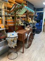 Winkelpresentatie houten marktkar KAAS / VIS / GROENTE, Ophalen of Verzenden