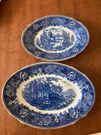 Arabia made in Finland vintage 2 serveerschalen blauw, Antiek en Kunst, Antiek | Servies los, Ophalen of Verzenden