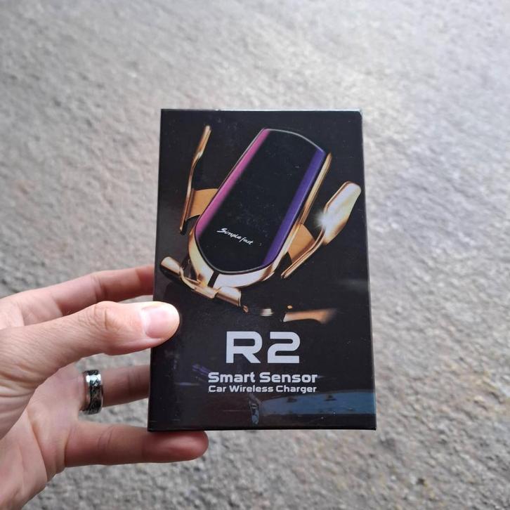 Telefoonhouder Auto met Sensor - Draadloos Opladen, Telecommunicatie, Telefoonhouders, Nieuw, Auto, Ophalen of Verzenden