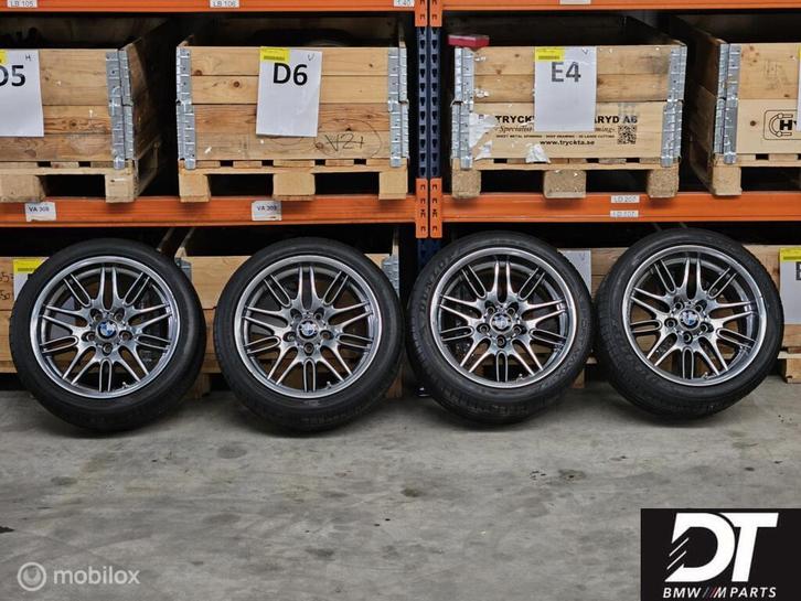 Set wielen breedset 18" BMW E39 M5 Style 65 Chrome Shadow, Auto-onderdelen, Banden en Velgen, Velg(en), Gebruikt, Ophalen of Verzenden