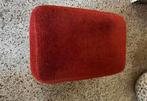 Fijne hocker poef voetenbank warm rood, Huis en Inrichting, Ophalen, Gebruikt