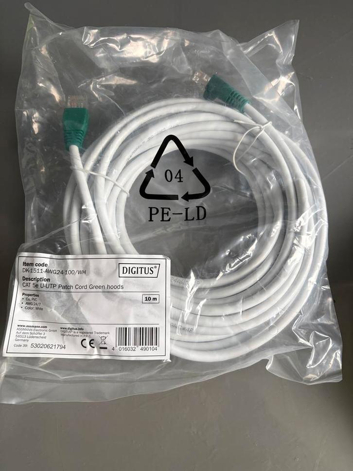 UTP Kabel - 10 Meter, Computers en Software, Pc- en Netwerkkabels, Nieuw, Ophalen of Verzenden