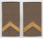 Set rangen epauletten Sergeant (B7), Verzamelen, Militaria | Algemeen, Ophalen of Verzenden, Landmacht, Nederland, Embleem of Badge