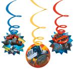 Blaze Monstertruck swirl slingers - versiering - verjaardag, Ophalen of Verzenden, Nieuw, Versiering, Verjaardag