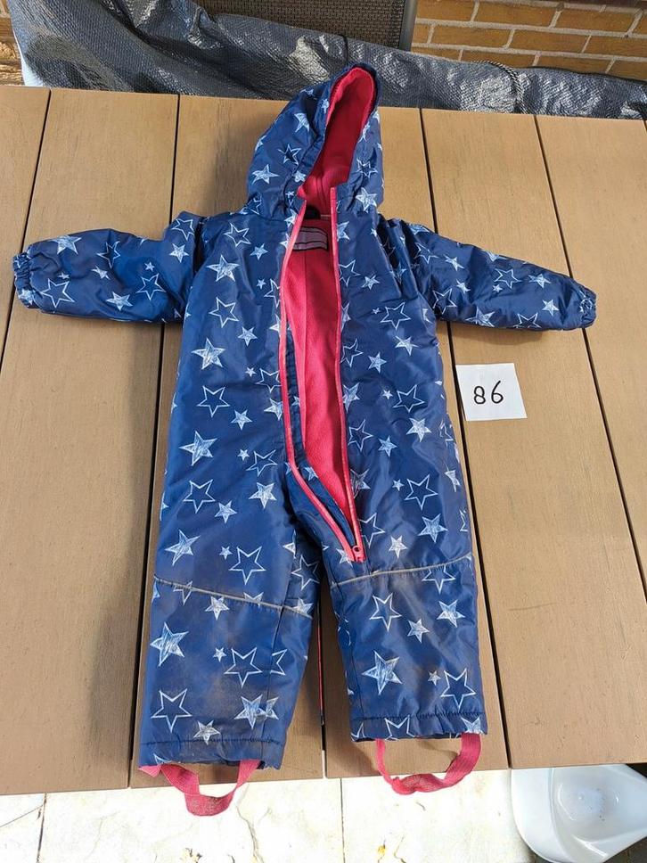 Lupilu sneeuwpak Sterren - Maat 86, Kinderen en Baby's, Babykleding | Maat 80, Zo goed als nieuw, Jongetje of Meisje, Jasje, Ophalen