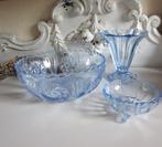 Glas licht/blauw, Ophalen of Verzenden