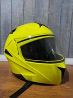 Gele motor helm, M