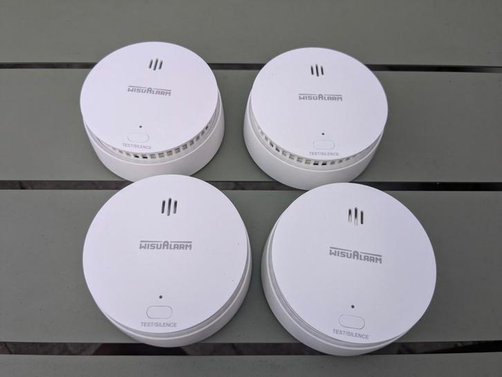 WisuAlarm SA20A Rookmelders met stofsensor (geen vals alarm), Doe-het-zelf en Verbouw, Alarmsystemen, Zo goed als nieuw, Detector, Sensor of Melder