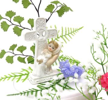 Schitterende doop kindje in de hand van Jezus taarttopper. beschikbaar voor biedingen