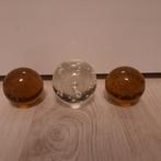 Decoratieve glazen bollen set, Huis en Inrichting, Woonaccessoires | Overige, Ophalen of Verzenden, Zo goed als nieuw