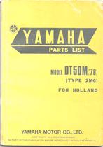 Yamaha DT50 M Holland model onderdelenboek (2865z), Ophalen of Verzenden