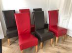 Zes eetkamerstoelen, Ophalen, Gebruikt, Bruin, Hout