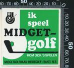 Sticker: Midgetgolfbaan Heidegolf - Bakel, Ophalen of Verzenden, Zo goed als nieuw, Bedrijf of Vereniging