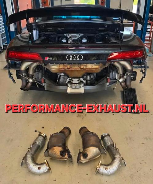 Uitlaat rvs OPF DELETE pijpen AUDI R8 V10 5.2L OPF MODEL ZIE, Auto diversen, Tuning en Styling, Ophalen of Verzenden