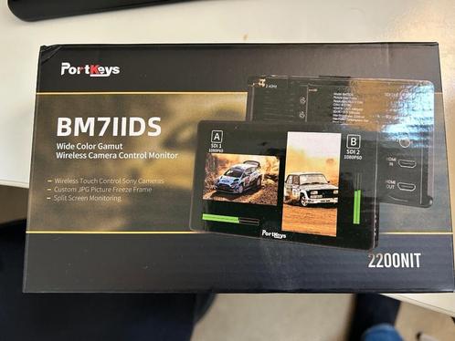 Nieuwe Portkeys BM7 II DS 7 inch monitor in doos!, Audio, Tv en Foto, Professionele Audio-, Tv- en Video-apparatuur, Nieuw, Video