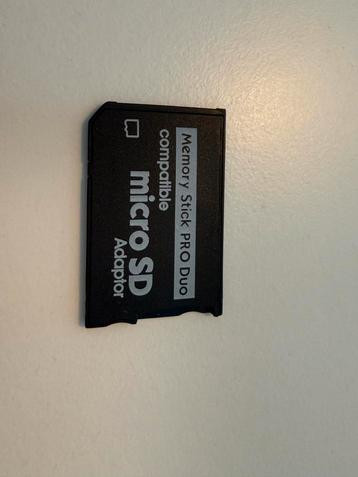 Pro Duo naar MicroSD Adapter - PSP Geschikt beschikbaar voor biedingen