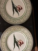 Borden met bloemmotief, Huis en Inrichting, Keuken | Servies, Ophalen of Verzenden, Zo goed als nieuw, Bord(en), Overige stijlen