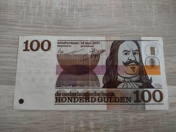 Biljet 100 gulden Michiel de Ruyter, 1970 beschikbaar voor biedingen